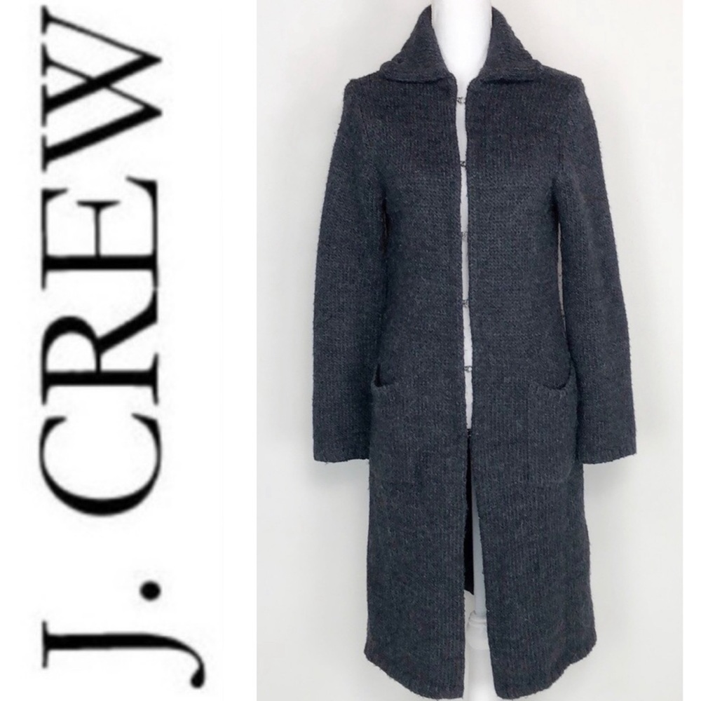J. Crew Alapca Blend Long Sweater Jacket
